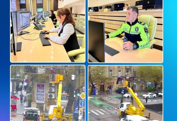 Zərər görən svetoforlar müşahidə kameraları ilə izlənilir - NİİM (FOTO)