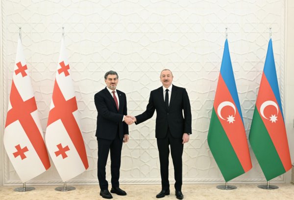 Prezident İlham Əliyevlə Gürcüstanın Prezidenti Mixeil Kavelaşvilinin təkbətək görüşü keçirilib (FOTO/VİDEO)