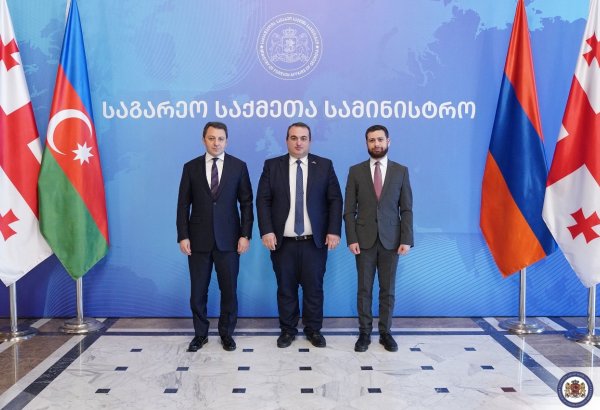 Tbilisidə Gürcüstan, Azərbaycan və Ermənistan XİN rəsmiləri arasında üçtərəfli görüş keçirilib (FOTO) (YENİLƏNİB)