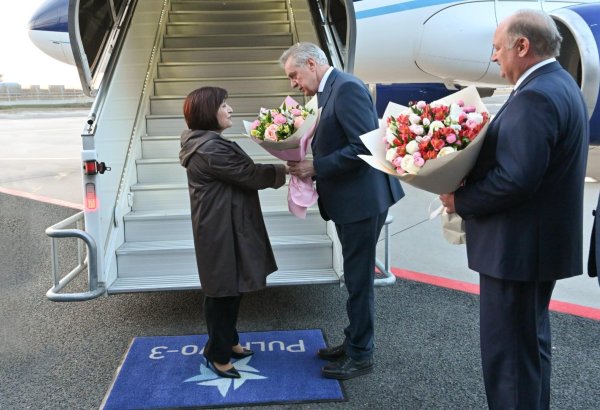 Sahibə Qafarova Rusiyaya işgüzar səfərə gedib (FOTO)
