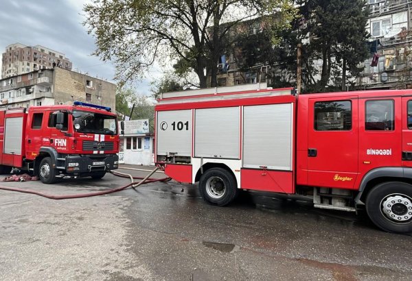 Motodromdakı yanğın söndürüldü (YENİLƏNİB)