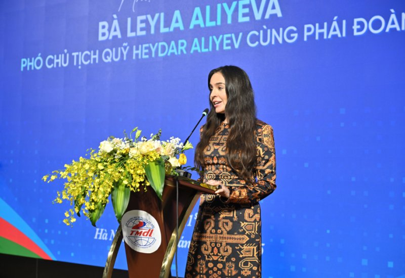 Heydər Əliyev Fondunun vitse-prezidenti Leyla Əliyeva Vyetnama səfər edib (FOTO)