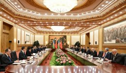 Prezident İlham Əliyevin Çinin Sədri Si Cinpin ilə geniş tərkibdə görüşü olub (FOTO/VİDEO) (YENİLƏNİB)