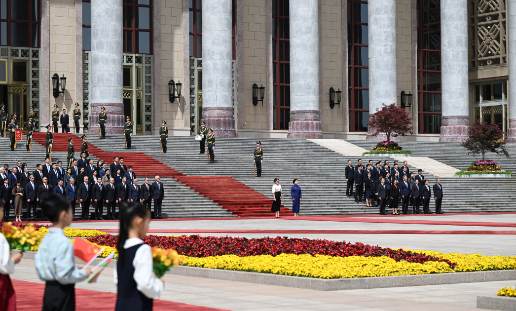Çin Xalq Respublikasında Prezident İlham Əliyevin rəsmi qarşılanma mərasimi olub (FOTO/VİDEO)