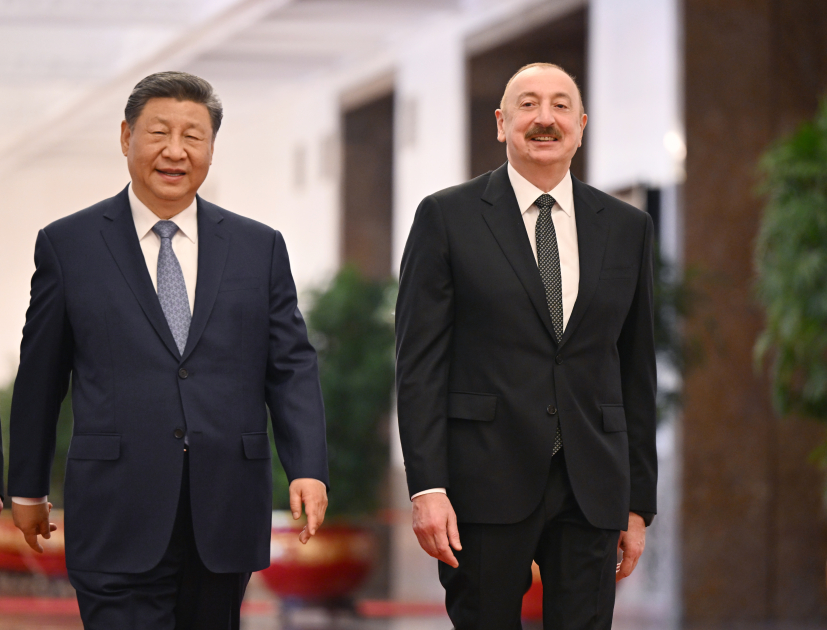 Çin Xalq Respublikasında Prezident İlham Əliyevin rəsmi qarşılanma mərasimi olub (FOTO/VİDEO)
