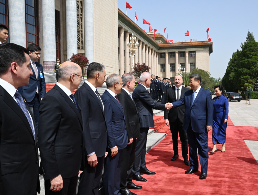 Çin Xalq Respublikasında Prezident İlham Əliyevin rəsmi qarşılanma mərasimi olub (FOTO/VİDEO)