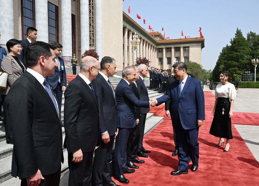 Çin Xalq Respublikasında Prezident İlham Əliyevin rəsmi qarşılanma mərasimi olub (FOTO/VİDEO)
