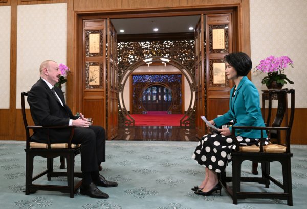 Prezident İlham Əliyev Pekində Çinin CGTN telekanalına müsahibə verib (FOTO/VİDEO) (YENİLƏNİB)