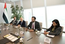 Azərbaycanla BƏƏ arasında yaşıl enerji sahəsində əməkdaşlığın genişləndirilməsi müzakirə edilib (FOTO)