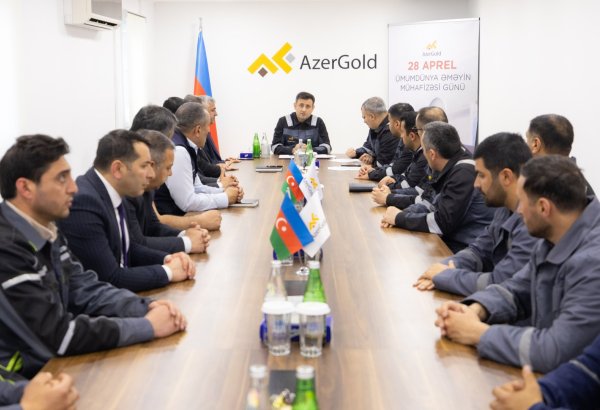 “AzerGold” QSC-də Ümumdünya Əməyin Mühafizəsi Günü qeyd olunub (FOTO)