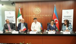 Elçin Əmirbəyov Meksika Senatında olub (FOTO)