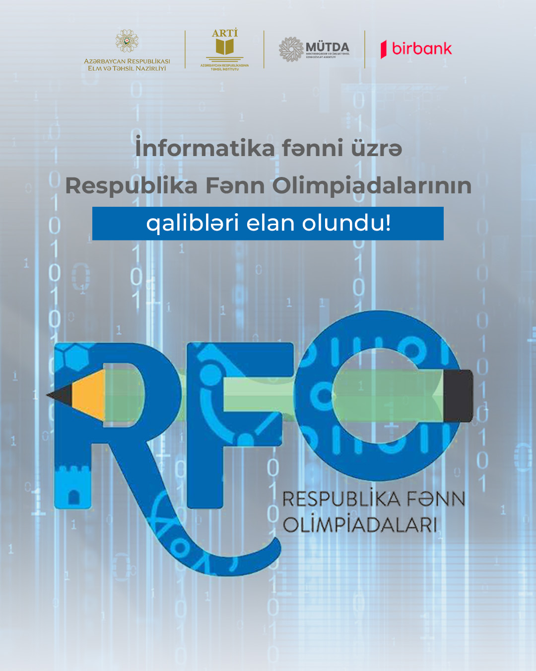 İnformatika fənni üzrə Respublika Fənn Olimpiadalarının qalibləri elan olundu