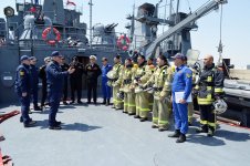 Azərbaycan-Türkiyə hərbi dənizçilərinin birgə praktiki məşğələləri keçirilib (FOTO)