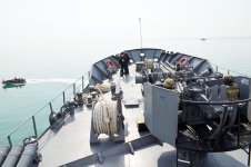 Azərbaycan-Türkiyə hərbi dənizçilərinin birgə praktiki məşğələləri keçirilib (FOTO)