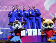 Azərbaycan komandası Bakıda keçirilən "Bədii gimnastika üzrə Avropa Kuboku"nda qızıl medal qazandı (FOTO)