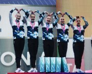 Azərbaycan komandası Bakıda keçirilən "Bədii gimnastika üzrə Avropa Kuboku"nda qızıl medal qazandı (FOTO)