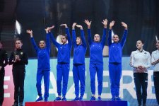 Azərbaycan komandası Bakıda keçirilən "Bədii gimnastika üzrə Avropa Kuboku"nda qızıl medal qazandı (FOTO)
