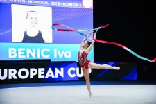 Bakıda “Bədii gimnastika üzrə Avropa kuboku”nun ikinci günü keçirilir (FOTO)