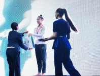 Ukraynalı gimnast Bakıda keçirilən "Bədii gimnastika üzrə Avropa Kuboku"nda 3 qızıl medal qazandı