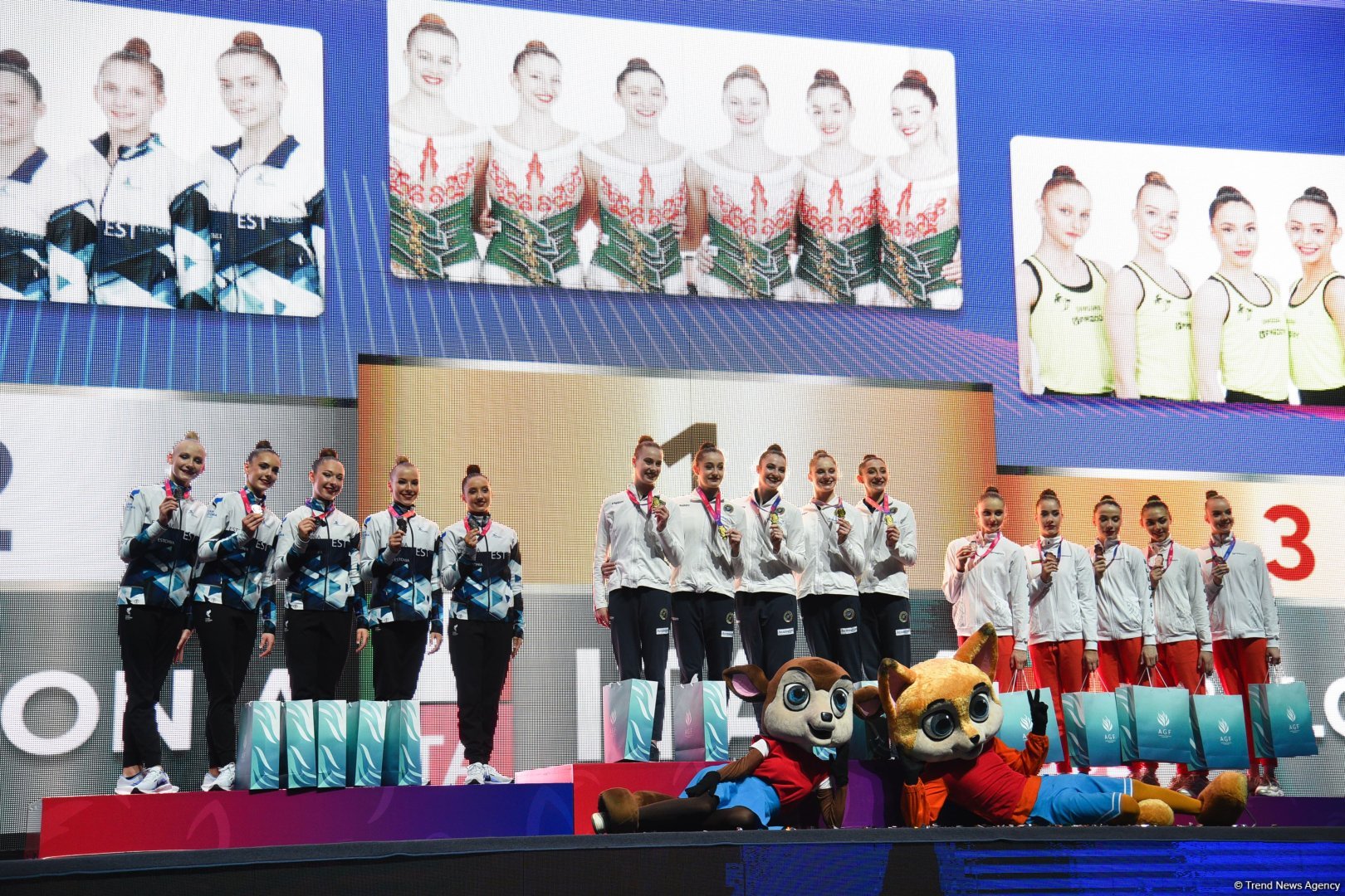 Azərbaycan komandası Bakıda keçirilən "Bədii gimnastika üzrə Avropa Kuboku"nda qızıl medal qazandı (FOTO)