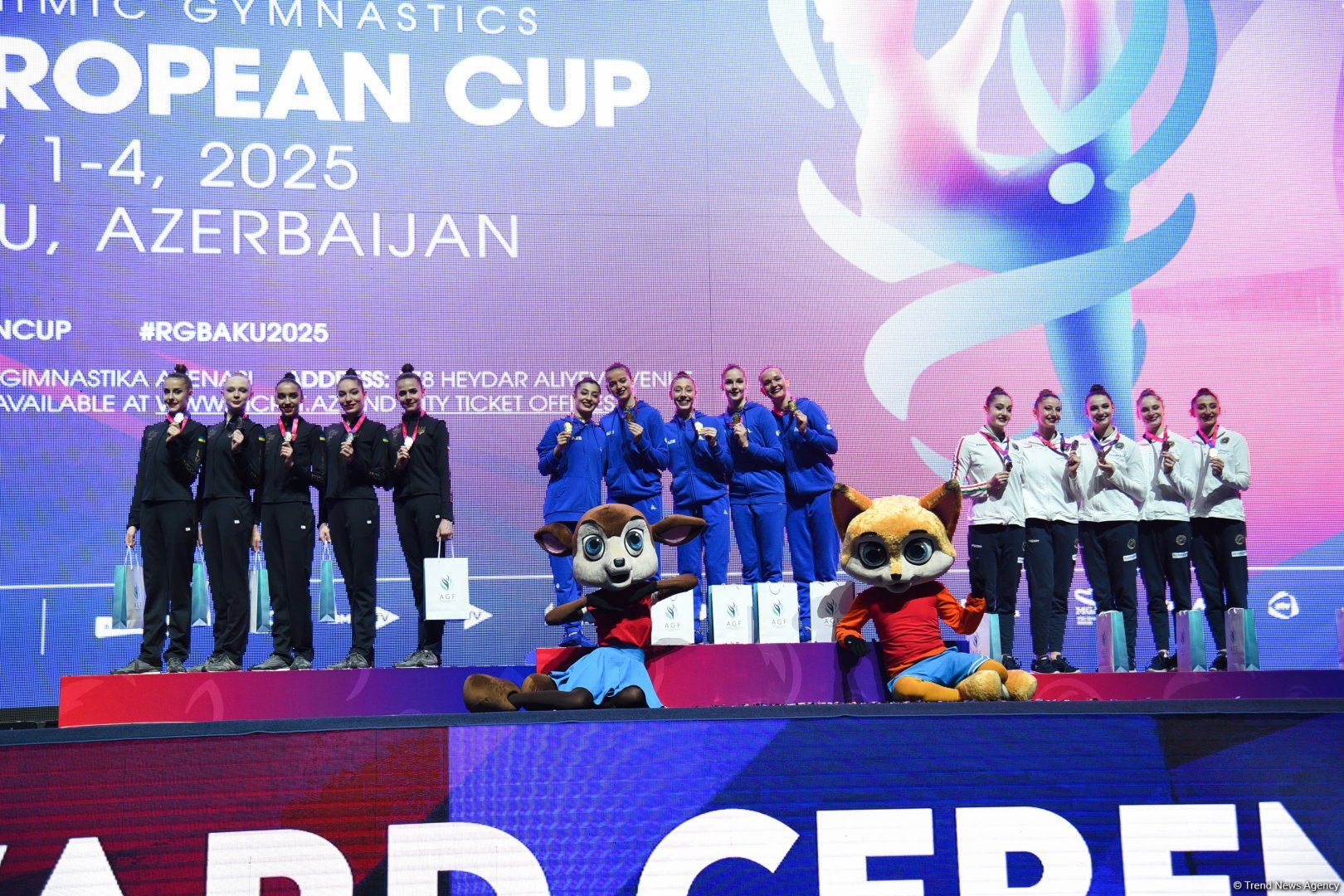 Azərbaycan komandası Bakıda keçirilən "Bədii gimnastika üzrə Avropa Kuboku"nda qızıl medal qazandı (FOTO)