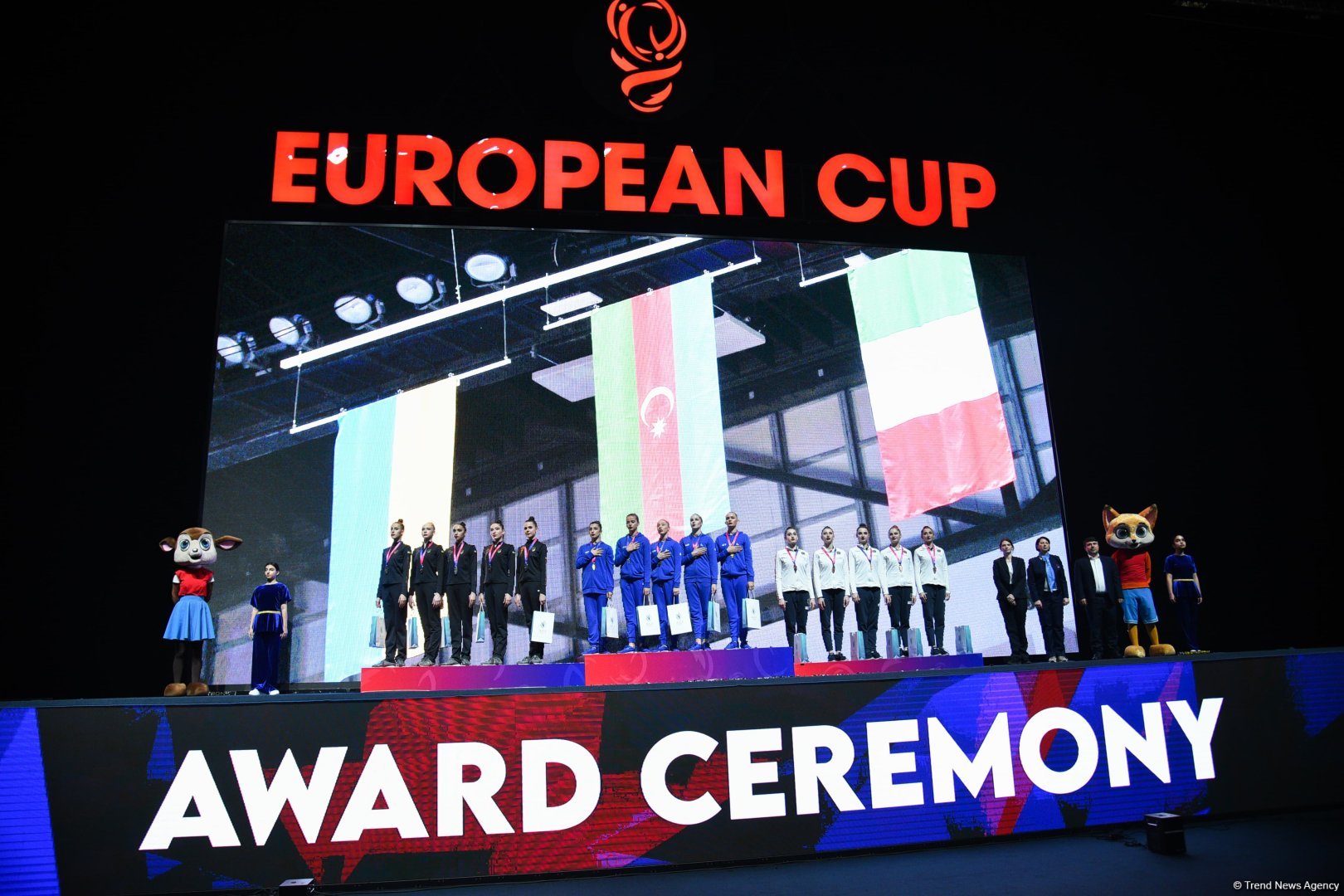 Azərbaycan komandası Bakıda keçirilən "Bədii gimnastika üzrə Avropa Kuboku"nda qızıl medal qazandı (FOTO)