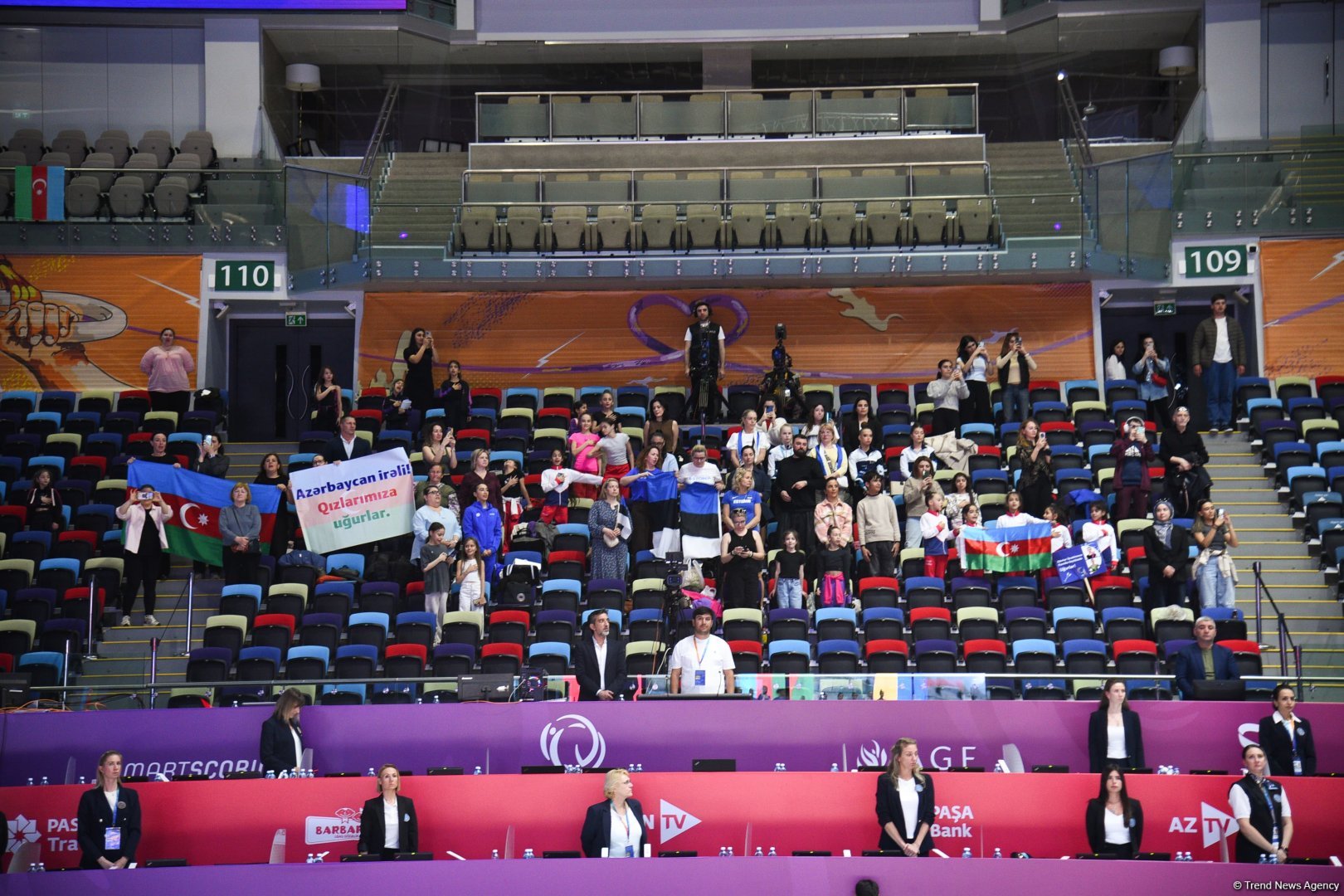 Azərbaycan komandası Bakıda keçirilən "Bədii gimnastika üzrə Avropa Kuboku"nda qızıl medal qazandı (FOTO)