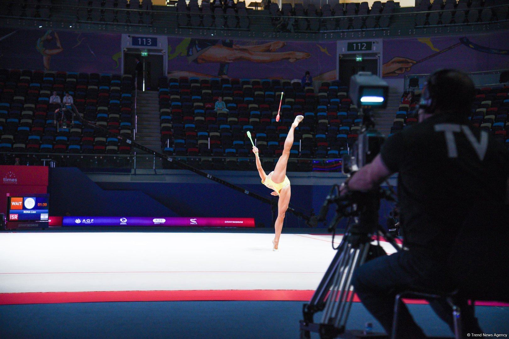 Bakıda “Bədii gimnastika üzrə Avropa kuboku”nun ikinci günü keçirilir (FOTO)