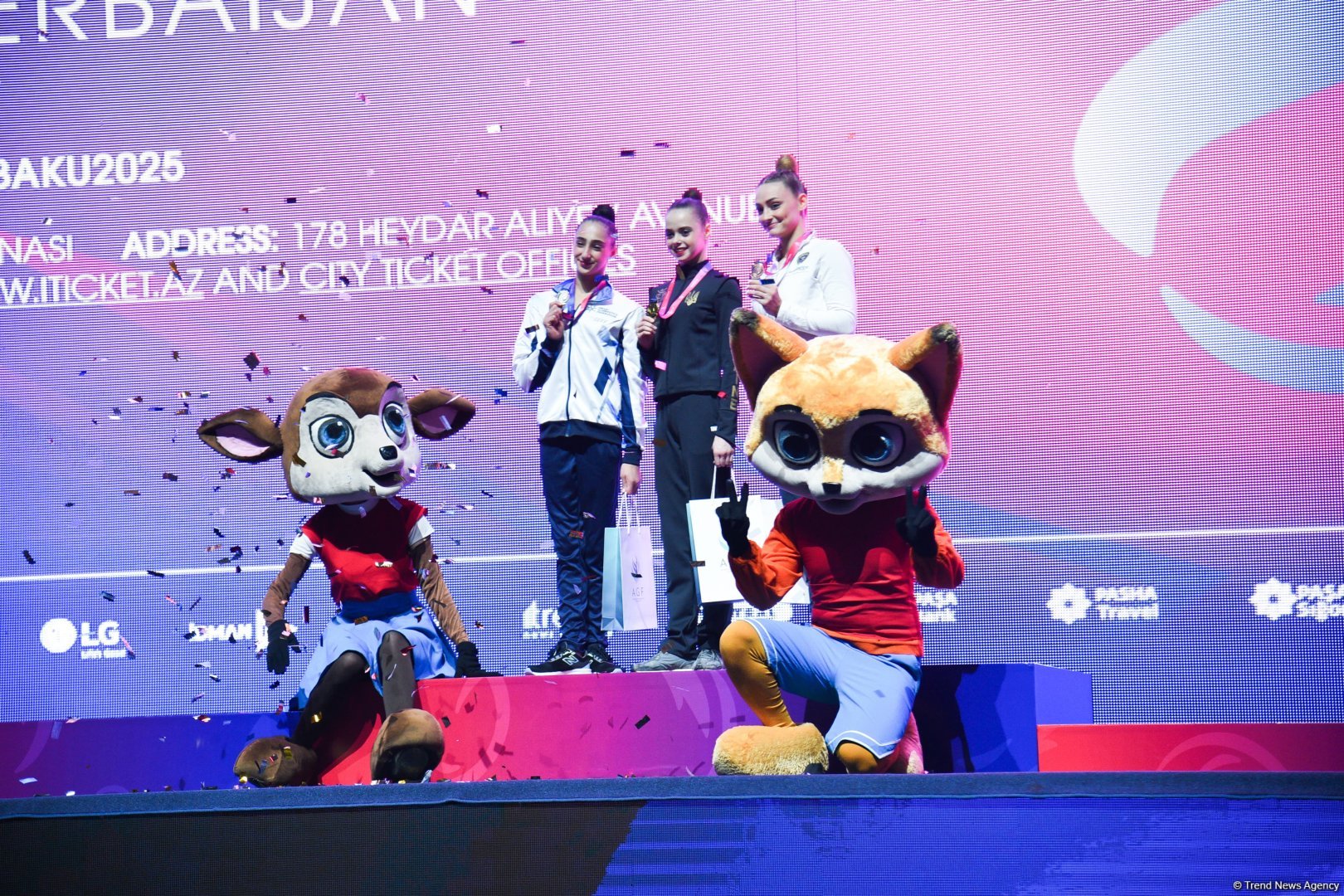 Ukraynalı gimnast Bakıda keçirilən "Bədii gimnastika üzrə Avropa Kuboku"nda 3 qızıl medal qazandı
