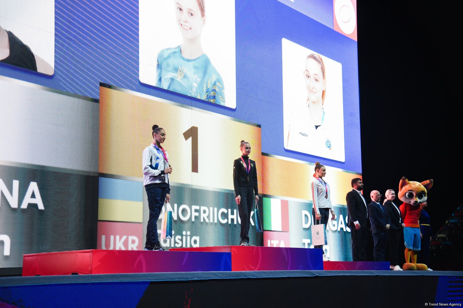 Ukraynalı gimnast Bakıda keçirilən "Bədii gimnastika üzrə Avropa Kuboku"nda 3 qızıl medal qazandı
