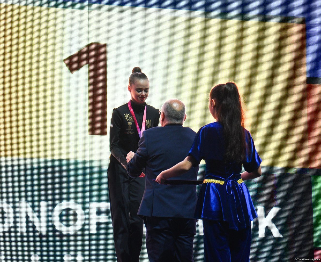 Ukraynalı gimnast Bakıda keçirilən "Bədii gimnastika üzrə Avropa Kuboku"nda 3 qızıl medal qazandı