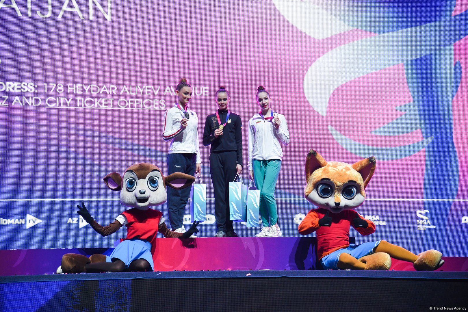 Ukraynalı gimnast Bakıda keçirilən "Bədii gimnastika üzrə Avropa Kuboku"nda 3 qızıl medal qazandı