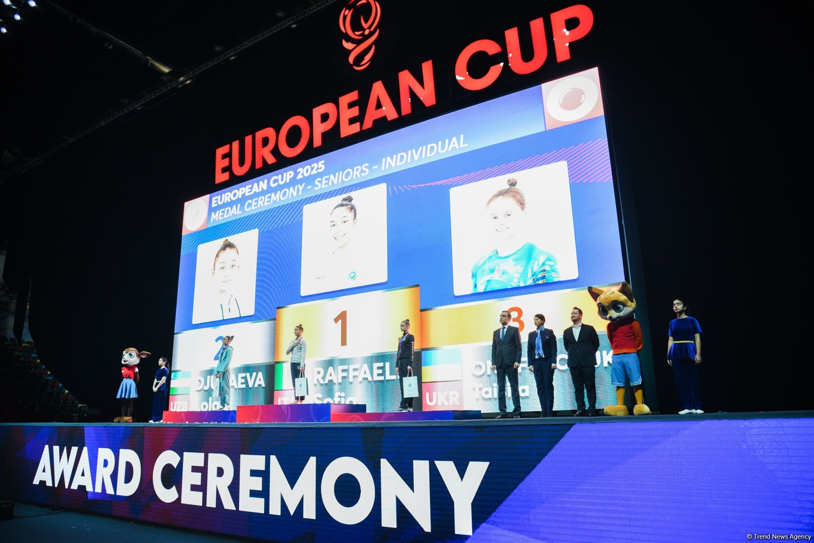 Ukraynalı gimnast Bakıda keçirilən "Bədii gimnastika üzrə Avropa Kuboku"nda 3 qızıl medal qazandı