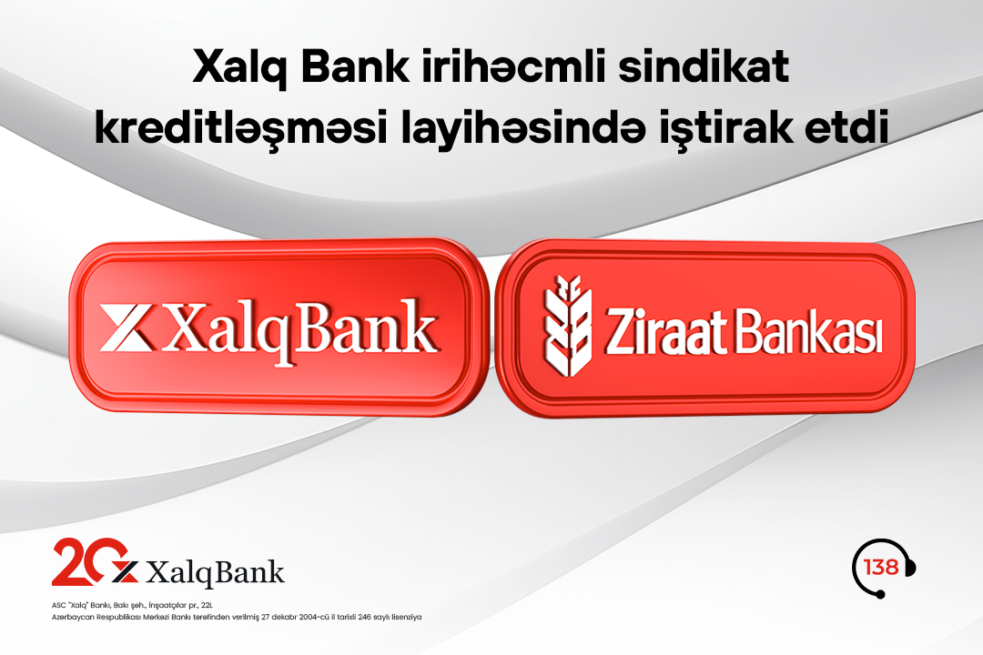 Xalq Bank beynəlxalq maliyyə bazarında növbəti layihədə iştirak edib