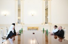 Prezident İlham Əliyev və Birinci xanım Mehriban Əliyevа Moskvanın və Bütün Rusiyanın Patriarxı Kirill ilə görüşüblər (FOTO/VİDEO) (YENİLƏNİB)