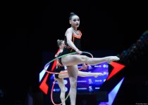 Bakıda “Bədii gimnastika üzrə Avropa kuboku”nun üçüncü günü start götürüb (FOTO)