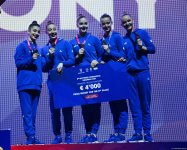 Azərbaycan komandası bədii gimnastika üzrə Avropa Kubokunda bürünc medal qazandı (FOTO)