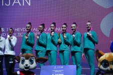 Azərbaycan komandası bədii gimnastika üzrə Avropa Kubokunda bürünc medal qazandı (FOTO)