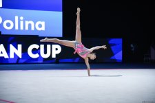 Bakıda keçirilən bədii gimnastika üzrə Avropa kubokunun üçüncü günündə növbəti qaliblər mükafatlandırılıb (FOTO)