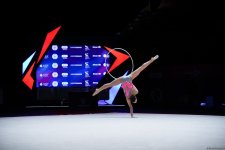 Bakıda keçirilən bədii gimnastika üzrə Avropa kubokunun üçüncü günündə növbəti qaliblər mükafatlandırılıb (FOTO)