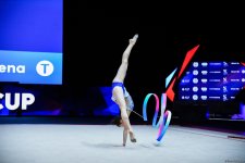 Bakıda keçirilən bədii gimnastika üzrə Avropa kubokunun üçüncü günündə növbəti qaliblər mükafatlandırılıb (FOTO)