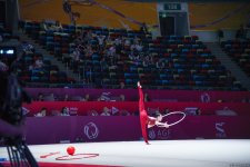 Bakıda keçirilən bədii gimnastika üzrə Avropa kubokunun üçüncü günündə növbəti qaliblər mükafatlandırılıb (FOTO)