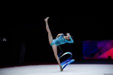 Bakıda keçirilən bədii gimnastika üzrə Avropa kubokunun üçüncü günündə növbəti qaliblər mükafatlandırılıb (FOTO)
