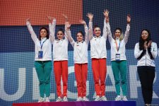 Bakıda keçirilən bədii gimnastika üzrə Avropa kubokunun üçüncü günündə növbəti qaliblər mükafatlandırılıb (FOTO)