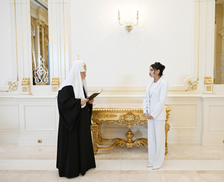 Prezident İlham Əliyev və Birinci xanım Mehriban Əliyevа Moskvanın və Bütün Rusiyanın Patriarxı Kirill ilə görüşüblər (FOTO/VİDEO) (YENİLƏNİB)