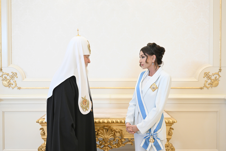 Prezident İlham Əliyev və Birinci xanım Mehriban Əliyevа Moskvanın və Bütün Rusiyanın Patriarxı Kirill ilə görüşüblər (FOTO/VİDEO) (YENİLƏNİB)