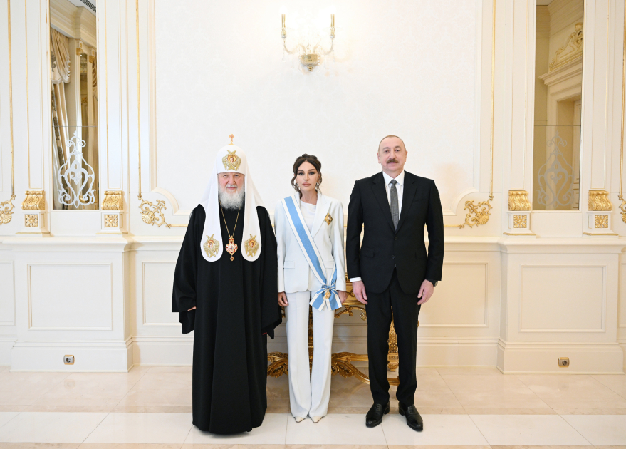 Prezident İlham Əliyev və Birinci xanım Mehriban Əliyevа Moskvanın və Bütün Rusiyanın Patriarxı Kirill ilə görüşüblər (FOTO/VİDEO) (YENİLƏNİB)