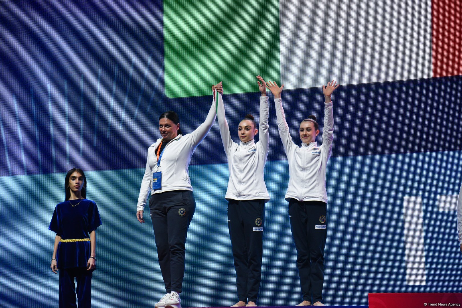 Bakıda keçirilən bədii gimnastika üzrə Avropa kubokunun üçüncü günündə növbəti qaliblər mükafatlandırılıb (FOTO)