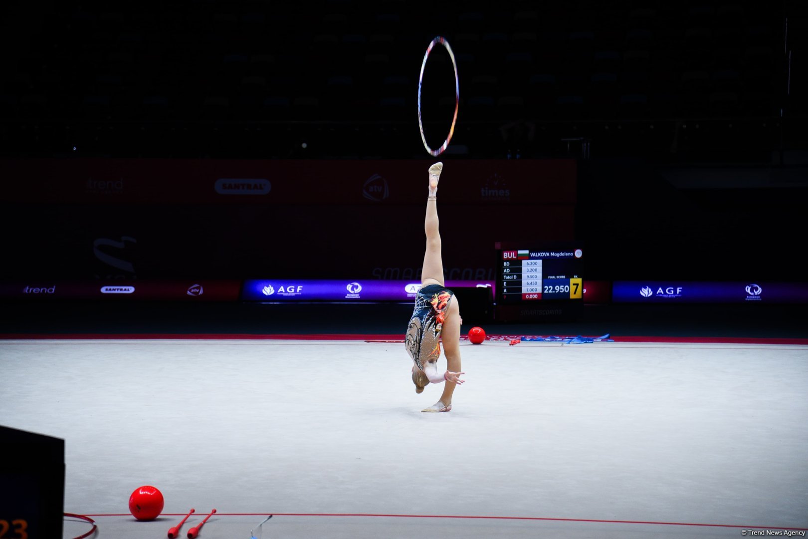 Bakıda keçirilən bədii gimnastika üzrə Avropa kubokunun üçüncü günündə növbəti qaliblər mükafatlandırılıb (FOTO)
