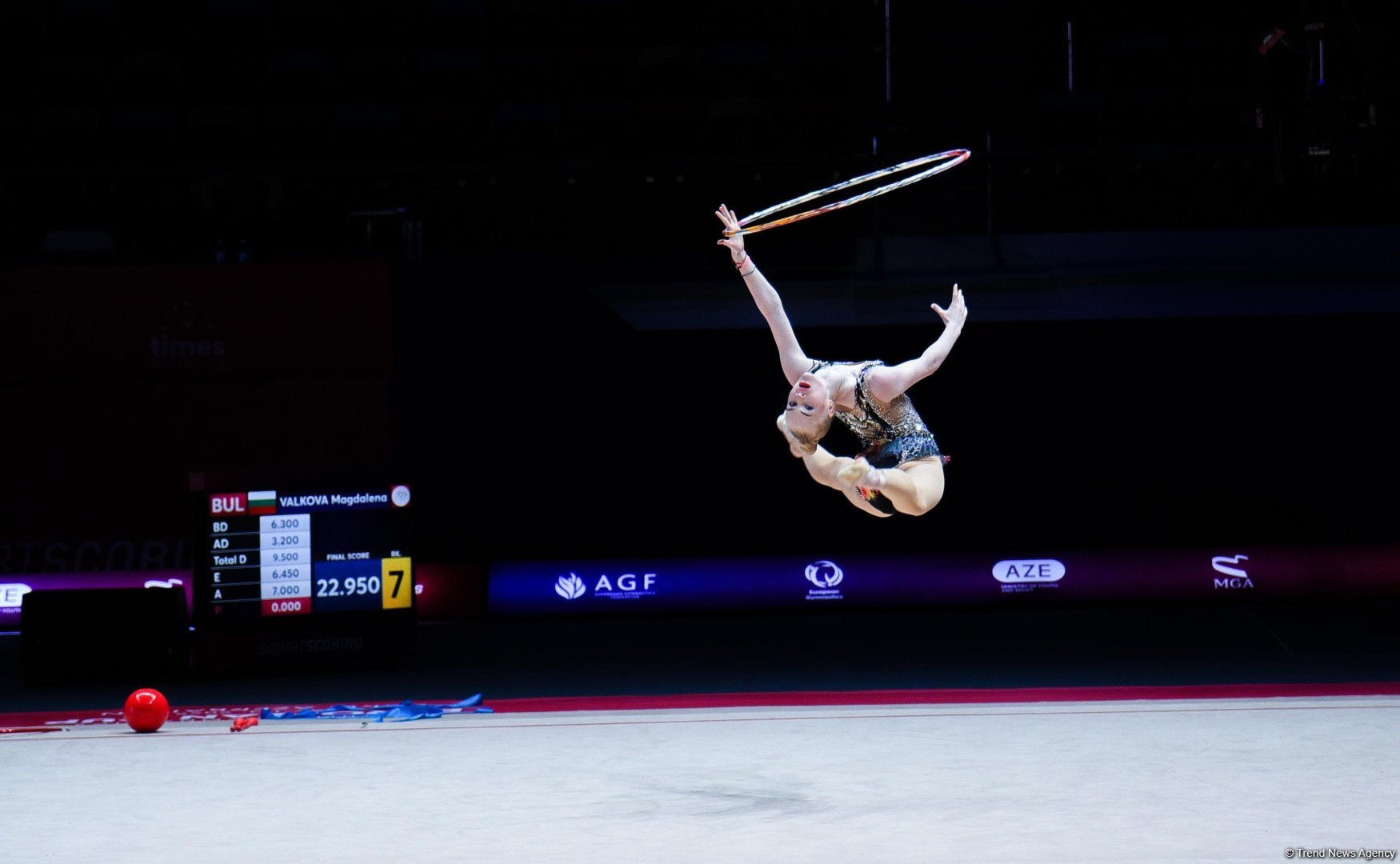 Bakıda keçirilən bədii gimnastika üzrə Avropa kubokunun üçüncü günündə növbəti qaliblər mükafatlandırılıb (FOTO)